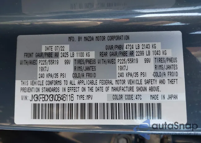 JM3KFBCM3N0646116: 43971437