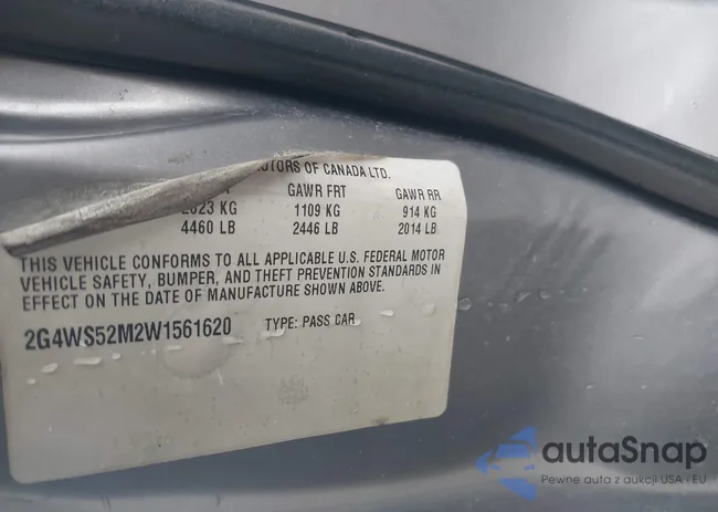 2G4WS52M2W1561620: 43971521