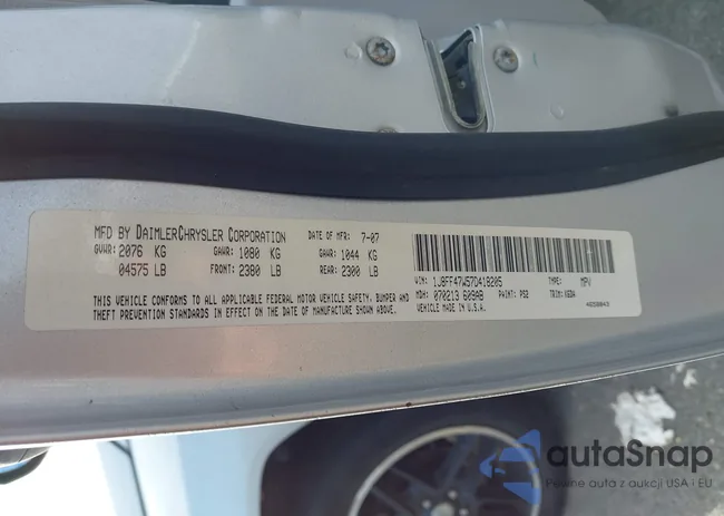 1J8FF47W57D418205: 43971531