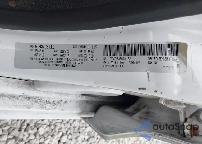 1C3CCCABXFN649102: 43971670