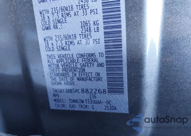 5N1BT3BB5PC882268: 43972729