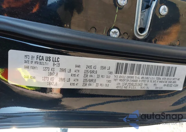 1C4PJMDX9LD513433: 43972962