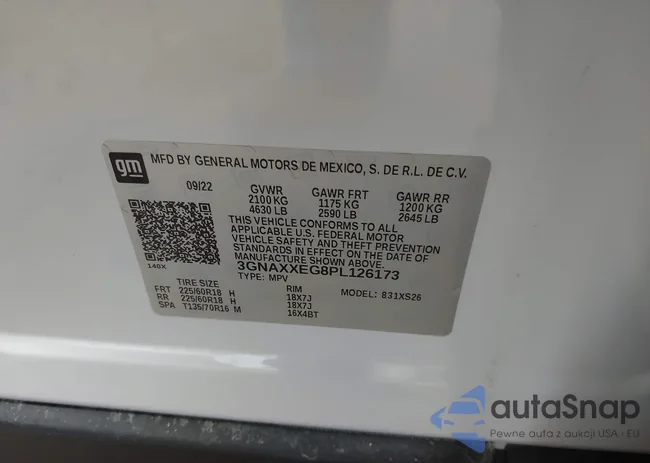 3GNAXXEG8PL126173: 43972979