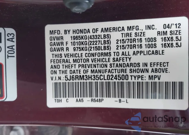 5J6RM3H35CL024500: 43973008