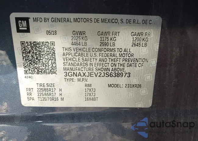 3GNAXJEV2JS638973: 43973068