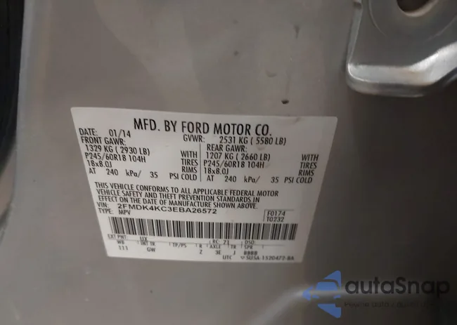 2FMDK4KC3EBA26572: 43973078