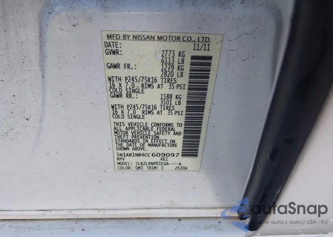 5N1AR1NB4CC609097: 43973141