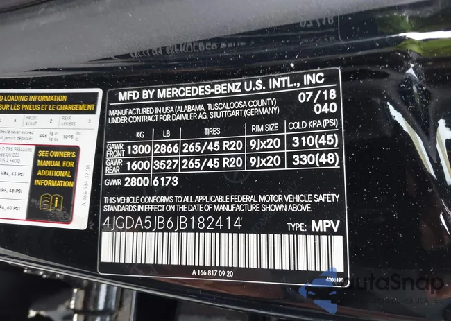 4JGDA5JB6JB182414: 43973249