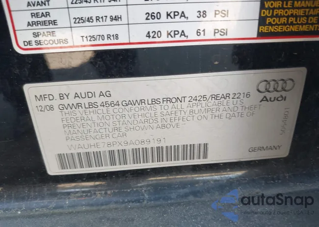 WAUHE78PX9A089191: 43973268