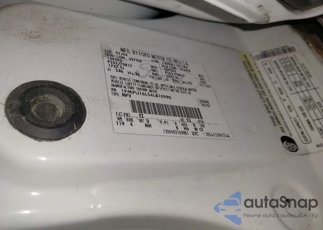 1FMPU16L54LB10990: 43973271