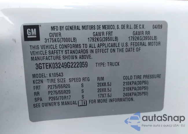 3GTEK03249G222059: 43972460