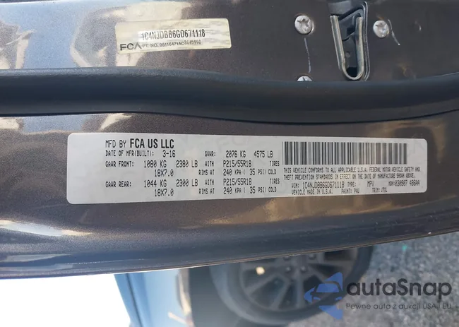 1C4NJDBB6GD671118: 43972535