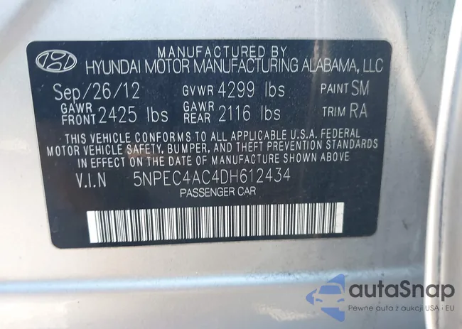 5NPEC4AC4DH612434: 43972603