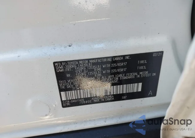 2T3W1RFV1MC120066: 43973729