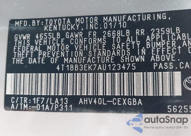 4T1BB3EK7AU123475: 43973758