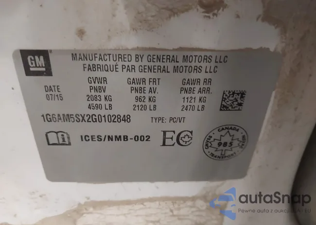 1G6AM5SX2G0102848: 43973823