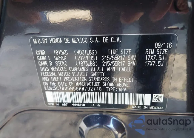 3CZRU5H59HM702748: 43973893