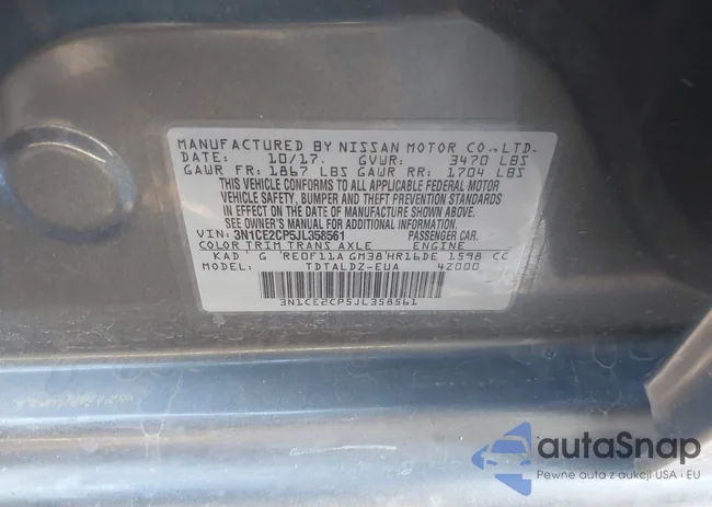 3N1CE2CP5JL358561: 43974098