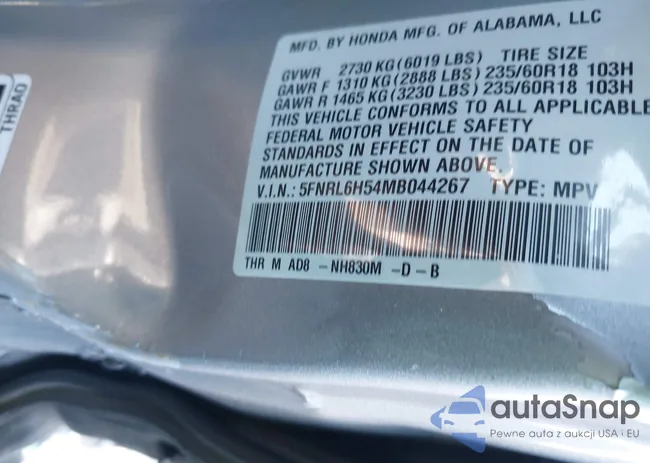 5FNRL6H54MB044267: 43974108