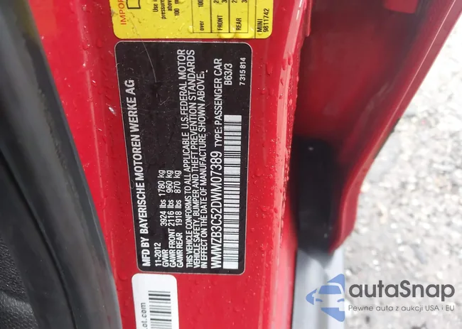 WMWZB3C52DWM07389: 43974248