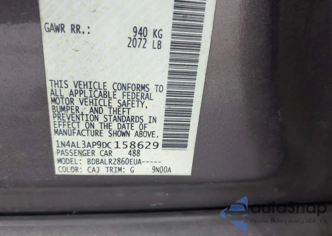 1N4AL3AP9DC158629: 43974295