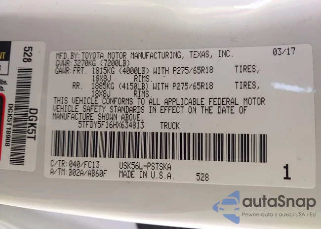 5TFDY5F16HX634813: 43973508