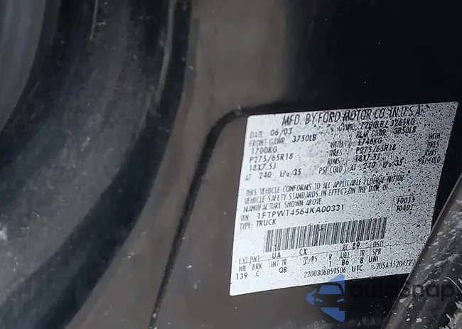 1FTPW14564KA00331: 43974888