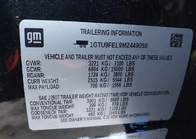 1GTU9FEL9MZ449059: 43975193