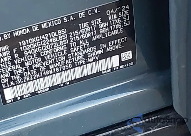 3CZRZ2H74RM787050: 43975286