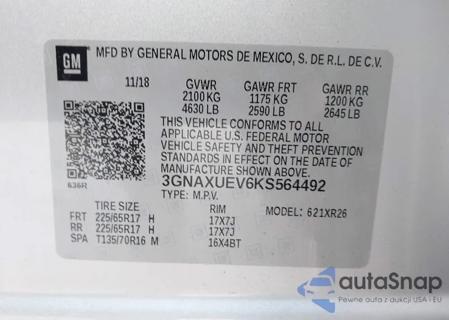 3GNAXUEV6KS564492: 43974313