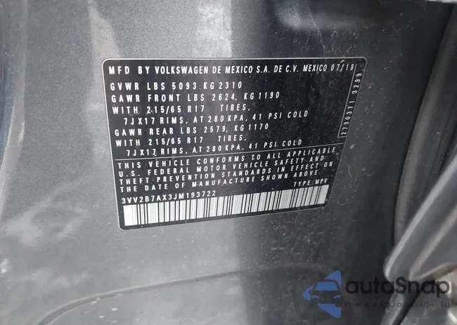 3VV2B7AX3JM193722: 43974348