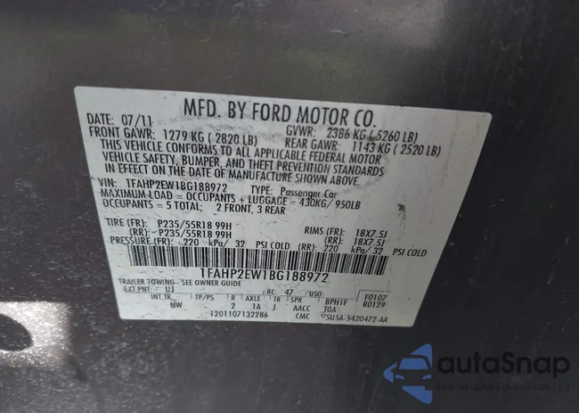 1FAHP2EW1BG188972: 43974364