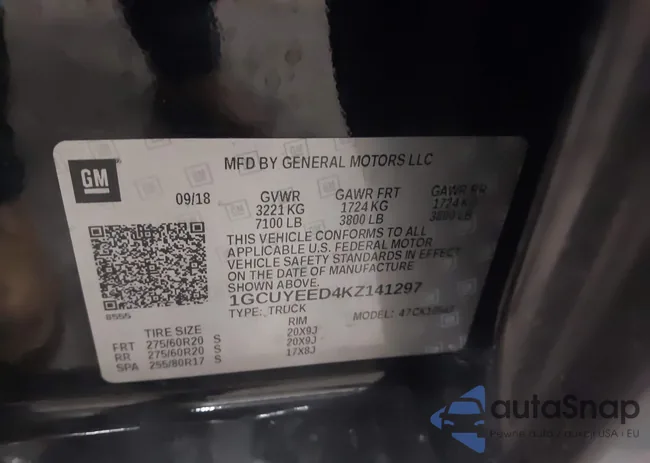 1GCUYEED4KZ141297: 43974409