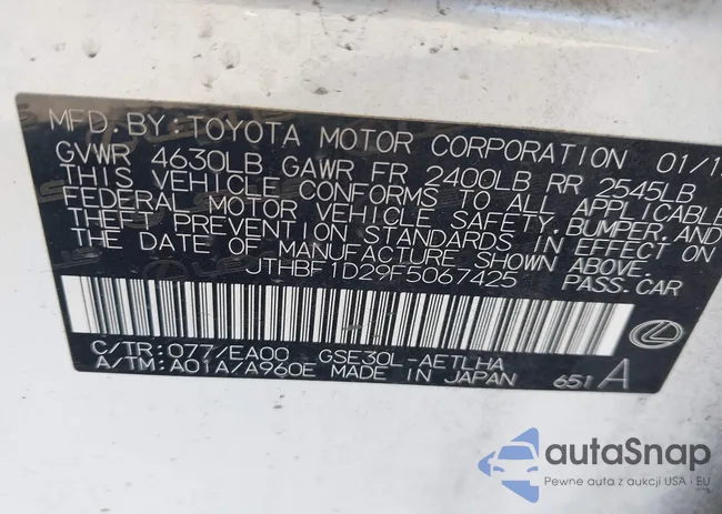 JTHBF1D29F5067425: 43974432