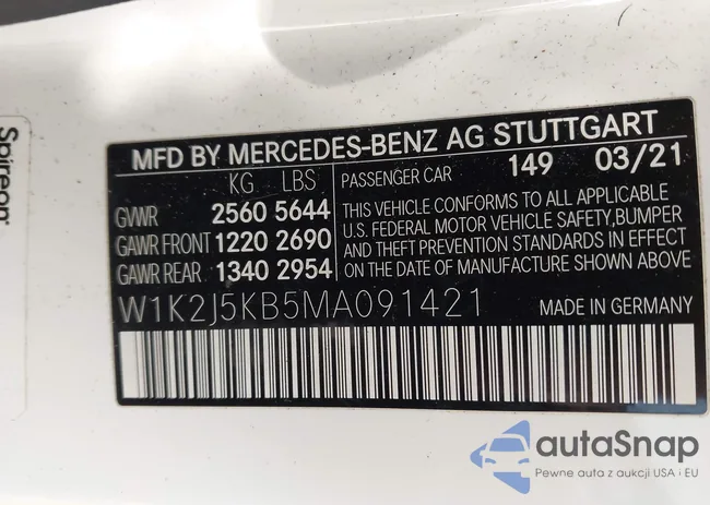 W1K2J5KB5MA091421: 43974553