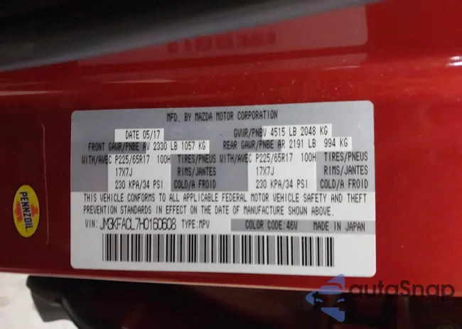 JM3KFACL7H0160608: 43974630