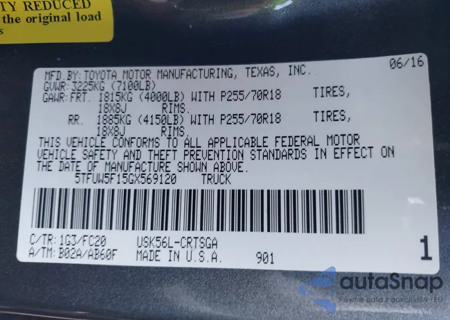 5TFUW5F15GX569120: 43974638