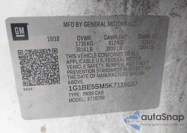 1G1BE5SM5K7119687: 43974660