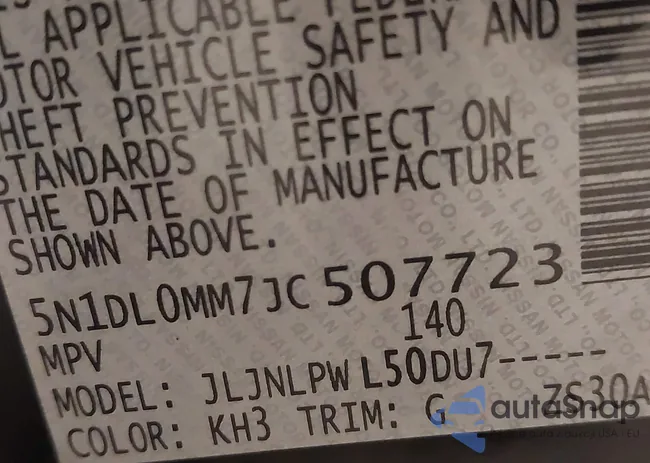 5N1DL0MM7JC507723: 43976086