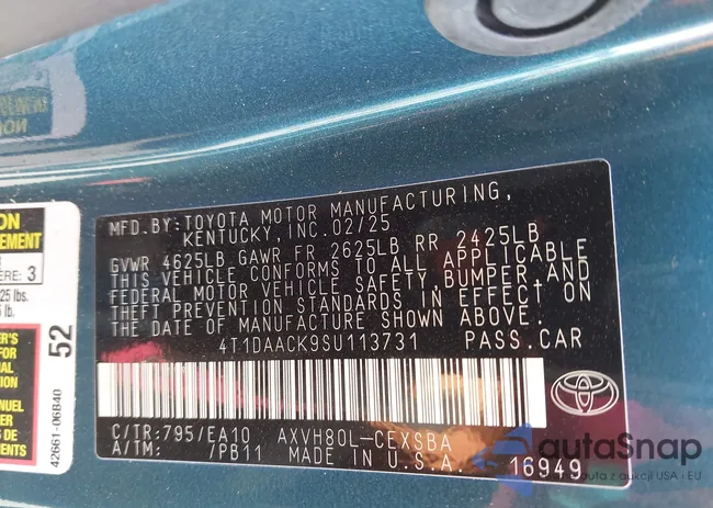 4T1DAACK9SU113731: 43976119