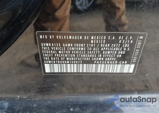 3VWCB7BU6KM158873: 43976222