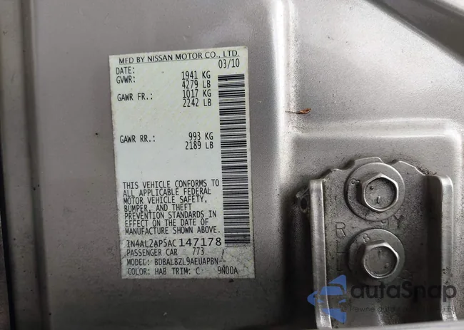 1N4AL2AP5AC147178: 43976284