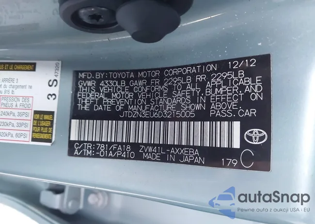 JTDZN3EU6D3215005: 43975420