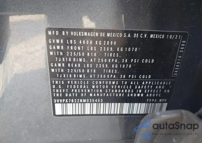 3VVPX7B22NM035453: 43975469