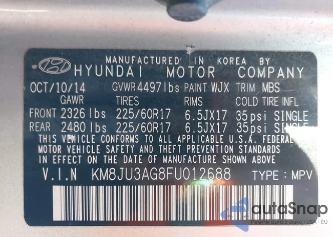 KM8JU3AG8FU012688: 43975635