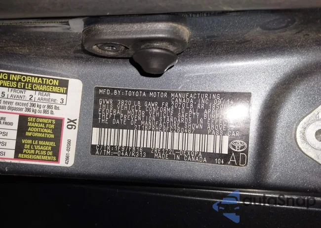 2T1BPRHE9FC260467: 43976853