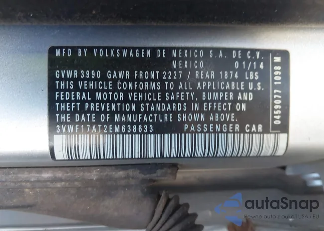 3VWF17AT2EM638633: 43976910