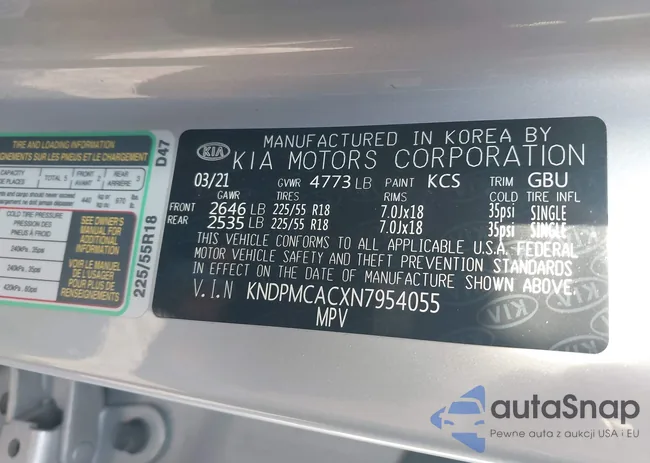 KNDPMCACXN7954055: 43976944