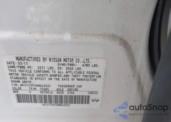 JN1CV7AP0HM642521: 43977292