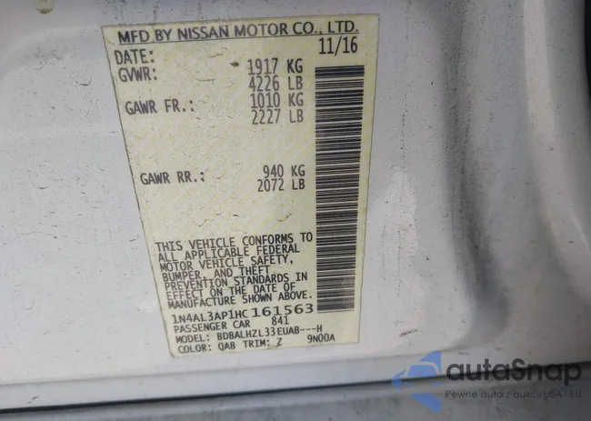 1N4AL3AP1HC161563: 43976318